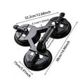 thumbnail image 3 of Aluminum Alloy High Vacuum Suction Cup Lifter - Triple Plate Heavy Duty Gripper for Glass, Mirror, Tile, Granite Lifting, Moving, and Installation with Secure Hold, 3 of 9
