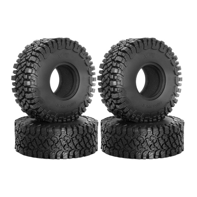 4 piezas 1/10 RC Ruedas y neumáticos Neumáticos de coche de escalada Accesorio RC Neumáticos de coche de oruga RC Pieza de actualización RC para SCX10