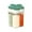 Green, variant on 5-in-1 Spice Dispenser Set - Portable Travel Seasoning Containers with Lids & Labels, Clear Salt & Pepper Shakers for Camping, BBQ, Kitchen & Restaurant Use
