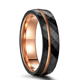 thumbnail image 1 of Anillo Compromiso Acero Tungsteno Para Hombres Y Mujeres Xtellar negro, 1 of 4