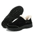 thumbnail image 6 of CAICJ98 Womens Snow Boots Comfortable Waterproof Lightweight Warm fleece Lined Ankle Booties Outdoor Casual Slip on Shoes Suede Orthopedic Winter Boots for Women (Black,Size 9), 6 of 9