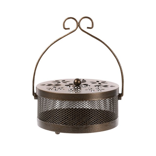 Soporte para bobina de mosquitos, retro, portátil, quemador de incienso para el hogar y el camping
