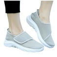 thumbnail image 5 of Mostsola Womens Walking Shoes Adjustable Slip on Mesh Casual Platform Sneakers with Arch Support, 5 of 6