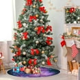 thumbnail image 4 of FMSHPON Galaxy Pattern Xmas Christmas Tree Skirt Stand Mat for Holiday Party Decoration Indoor Outdoor 48 inches, 4 of 6
