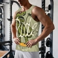 thumbnail image 5 of Gukieu Dinosaur Print Men's Quick Dry Fitness Vest, Round Neck Sleeveless Fitness Bodybuilding Top-Large, 5 of 7