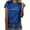 Blue, variant on VgaVtl Green Womens Under $5.00 Short Sleeve Crew Neck T-Shirt Print Casual Loose Tops