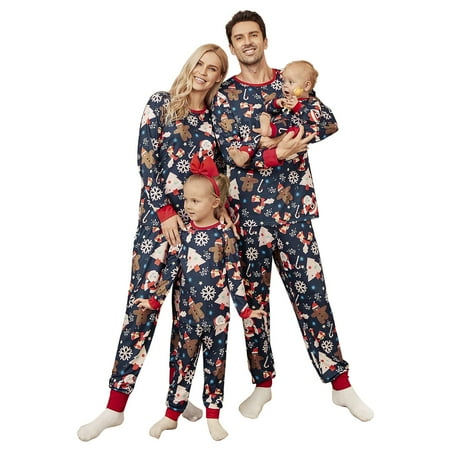 

CALLA DREAM Christmas Pajamas for Family Polyester Christmas Pjs Matching Sets Mommy and Me Matching Outfits