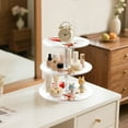 thumbnail image 3 of Wobogo Teddy Bear Holding A Balloon 3 Tier Acrylic Cake Stand with Clear Round Hold for Wedding Holiday Birthday Baby Shower Tea Party, 3 of 8