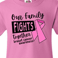 thumbnail image 4 of Inktastic Our Family Fights Together Breast Cancer Awareness Youth T-Shirt, 4 of 5