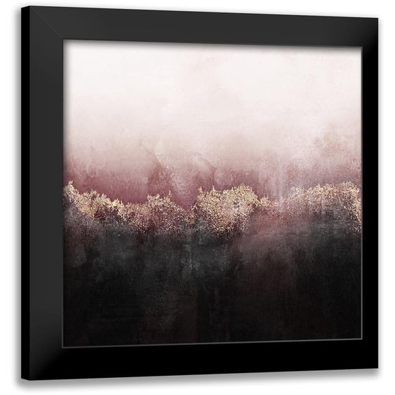 Fredriksson, Elisabeth 12x12 Black Modern Framed Museum Art Print Titled - Pink Sky