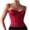 Wine, variant on LYXSSBYX Tank Tops for Women Women's Small Waistcoat With Wrapped Chest Waist and Shoulder Solid Vest