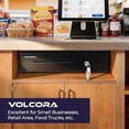 thumbnail image 4 of Volcora Manual Push Open Cash Register Drawer with Under Counter Mounting Metal Bracket - 16" Black Front Touch Panel Cash Drawer for POS, Partial Removable 5 Bill 8 Coin Tray, Key-Lock, 4 of 7