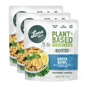 Loma Linda Greek Bowl (10oz. Pack of 3) Plant Based - Complete Meal - Vegan