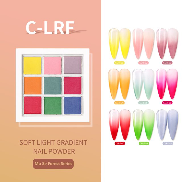 Heliisoer Nail Enhancement Powder, Lazy Person Gradient Powder, Ins Solid Mirror Powder, Rouge Colo, Nail Glitter Powder