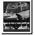 thumbnail image 2 of Historic Framed Print, Huge floor beams at 35th story of Metropolitan Tower - looking down on Madison Square and Fifth Ave. Hotel, New York, U.S.A., 17-7/8" x 21-7/8", 2 of 9