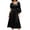 Black, variant on Halloween Dress For Women Medieval Renaissance Gothic Midi Dresses Drawstring Crew Neck Long Sleeve Outfits (XXL, Army Green)