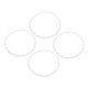 thumbnail image 4 of Anillo de protección de llanta de rueda de 20 pulgadas, embellecedor de bordes de rueda, accesorios de decoración de neumáticos de repuesto para modelo Tesla Y blanco, 4 Uds., 4 of 9