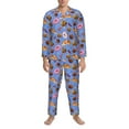 thumbnail image 3 of Sikiie Fastfoods Mens Pajama Set, Soft Warm Long Sleeve Sleepwear, Cozy Button-Down Pjs for Men-X-Large, 3 of 7