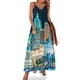 thumbnail image 1 of LAS VEGAS vida nocturna de la ciudad Vestido sin mangas Vestidos de manga larga Vestidos de fiesta para mujer Vestidos sueltos para mujer Vestidos de cumpleaños para mujer, 1 of 7