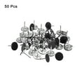 thumbnail image 3 of Uxcell 0.43 x 0.51 inch Flat Head Decorative Upholstery Tacks Furniture Nails for Home Black 50Pcs, 3 of 6