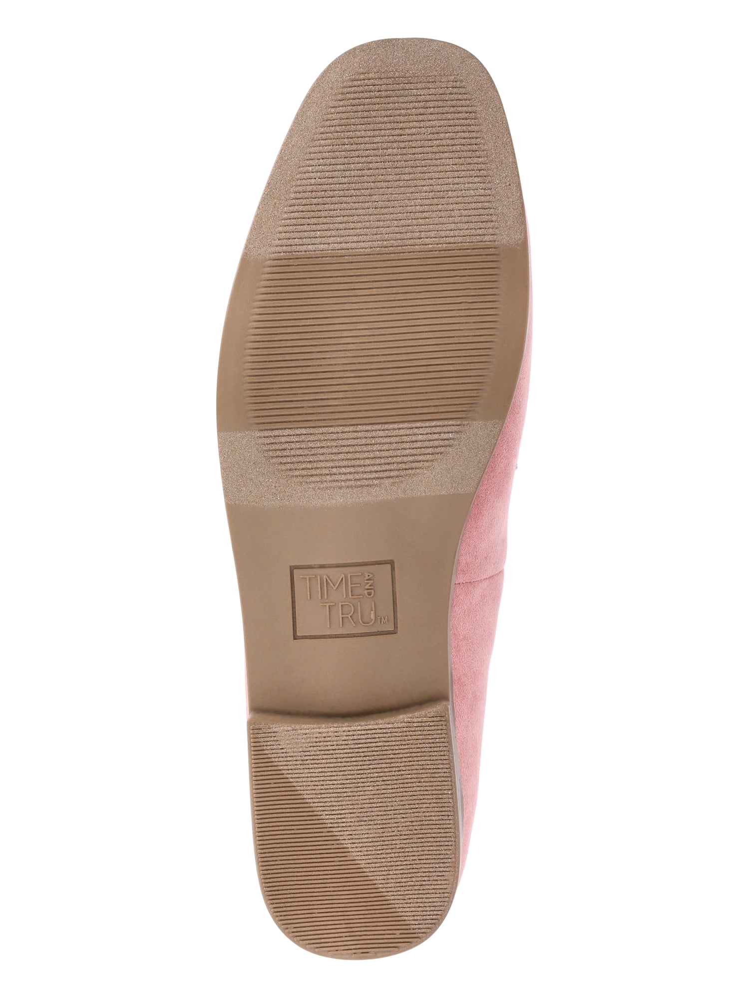 Time and Tru Women's Faux Leather Buckle Loafers