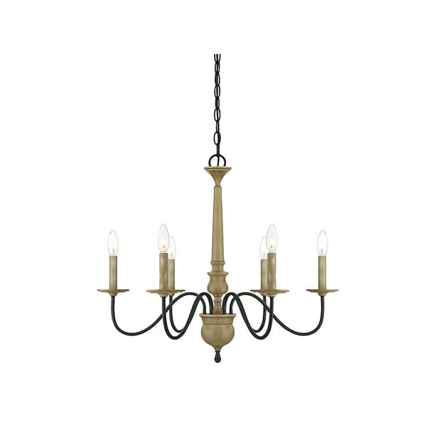 Trade Winds Lighting Tw020255dw 6 Light Traditional Chandelier Ceiling 60 Watts In Distressed Wood Com - Traditional Chandelier Ceiling Light