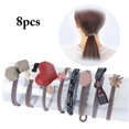 thumbnail image 2 of Kid Hair Bands Elastic 8PCS Non-slip No Crease Hair Ropes Ponytail Holders, 2 of 10