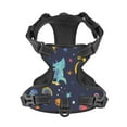 thumbnail image 4 of Picia Cartoon Dinosaur Scooter Sport Blue No-Pull Dog Harness Reflective Front Clip Vest with Handle,Step-in Air Dog Harness,Adjustable 2 Metal Rings 4 Buckles,Easy to Put on & Take Off Small, 4 of 9