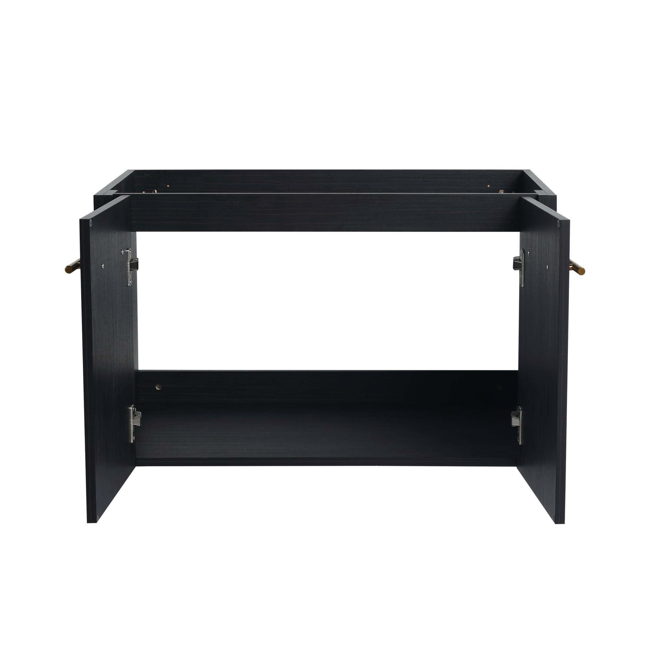 Noble House 30" Floating Bathroom Vanity Cabinet, Plywood Black Chestnut, Soft-Close Door, Excluded Sink, Black Chestnut