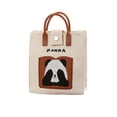 thumbnail image 2 of shyuyusa Cute Panda Pattern Tote Bag Soft Handle Design Casual Daily Crossbody Shoulder Handheld Usage, 2 of 6