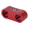 4AN Hose Separator Clamp Clip Fuel Oil Pipe Connector Adapter Aluminum Alloy Tube FittingRed