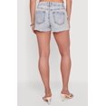 thumbnail image 4 of Women's WAX Acid Wash Denim Frayed Fixed Cuff Shorts, 4 of 4
