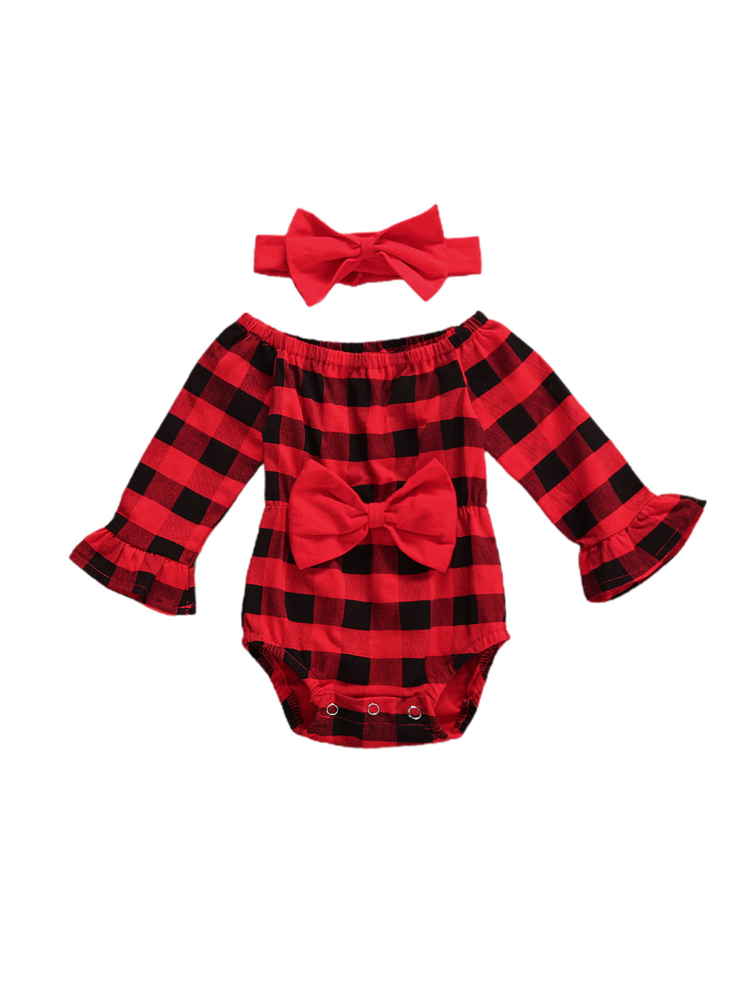 Baby Girls Long Sleeve Red Stripes Cartoon Print 100% Cotton Colorful Triangle Rompers
