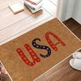thumbnail image 2 of Door Mat Independence Day USA Stars Door Mats Front Doormats with Non Slip Backing 4th of July Patriotic Door Mat Memorial Day Easy to Clean Entry Mat for Front Porch Deals of the Day Sale 16x24 In, 2 of 9