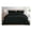 Black, Ruffled Edge, variant on Eleanora Queen Bed in a Bag 7-Pieces Ruffled Edge Trim Soft Washed Double Brushed Microfiber Comforter with Sheets Lightweight All Season Bedding Set (Queen, Aqua)