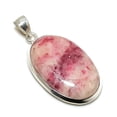 thumbnail image 2 of Cinnabar Jasper Gemstone 925 Solid Sterling Silver Jewelry Pendant 1.62", 2 of 2
