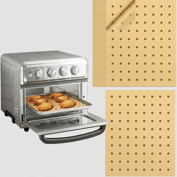 Air Fryer Disposable Parchment Paper Liners: 150pcs Airfryer Liners 9x11 Inch Perforated Rectangular Paper Sheets Basket Liner Accessories For Toaster Oven Xl Air Fryer