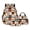 Orange and White - Cartoon Cat, variant on DISNIMO 3 Piece School Backpack Set for Kids Girls, Cartoon Cat Print School Bag Set with Lunch Box and Pencil Case, 17 Inch Primary Middle Backpack Travel Daypack