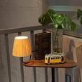 thumbnail image 4 of Kiven Cordless Bookshelf Lamp, Set of 2 Rechargeable Bookcase Lighting with Beige Raffia Lampshade, Farmhouse Decorative Bookend, Cordless Table Lamp for Bedside Bookshelf Office TD0628, 4 of 8