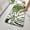 Rectangle A 17" x 29", variant on PABUBE Monstera Leaf Bathroom Rug, 24"x32", Cute Green Plush Bath Mat, Fluffy Soft & Absorbent, Non-Slip and Machine Washable Bath Rug for Bathroom Floor