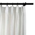 thumbnail image 3 of TWOPAGES Privacy Pinch Pleat Drape 26 X 72 Inches Long 1 Panel Light Filtering Curtain for Kitchen, Natural, 3 of 6