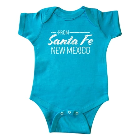 

Inktastic From Santa Fe New Mexico in White Distressed Text Gift Baby Boy or Baby Girl Bodysuit