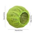 thumbnail image 3 of syligr Plastic Woven Bird Hammock Small Pet Bird Sleeping Nest Bird Cage Accessories for Parrots Cockatiels Lovebirds 5.9 Inch Hanging Chew-Resistant Warm House, 3 of 6