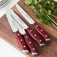 thumbnail image 4 of Henckels Forged Accent Set of 4 Steak Knife Set, German Engineered Informed by 100+ Years of Mastery, Red, 4 of 6