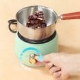 thumbnail image 3 of 2pcs Hot Chocolate Melting Pot Set - Stainless Steel Mini Heater, Milk Chocolate Wax Warmer, Home Candy Making Kit, Heat Resistant Melting Pot for DIY Dessert Craft Projects, 500ml, Mint Green, 3 of 7