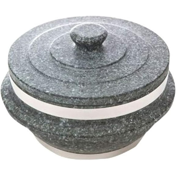 Non-stic Traditional Stone Rice Cooker Cauldron Multi Cooker 15cm Nurungji,Crust of Overcooked Scorched Rice Korea