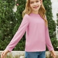 thumbnail image 6 of LNMQLPDBS Girls Tops Long Sleeve Soft Tees Kids Spring Fall Tops Crewneck Basic Layering T Shirt Solid Color Tees Toddler Clothes, 6 of 7