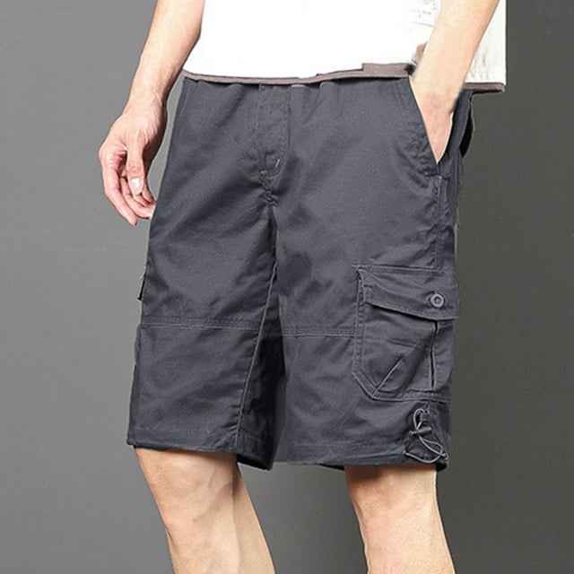 Weiqiqre Shorts Décontractés d'Été pour Hommes avec Multi-Poches, Fermeture Éclair, Cordon de Serrage, Parfaits pour le Golf, la Randonnée et les Activités de Plein Air en Toutes Saisons