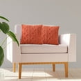 thumbnail image 4 of Corduroy Throw Pillow 15.74x15.74 Inch Orange Soft Decorative Cushion,For Living Room Bedroom Bed Cushion Outdoor, 4 of 6