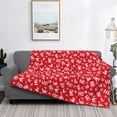thumbnail image 2 of Yiaed Hohoho Print Blanket Throw Blanket Soft Cozy Flannel Blanket for Home Bed Sofa Couch Chair-40"x30", 2 of 6
